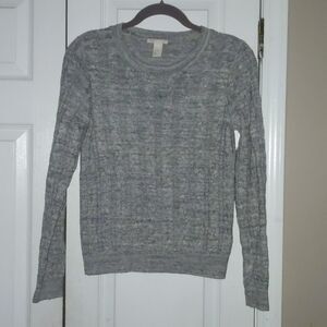H&M  marbled gray cable knit sweater Sz S
